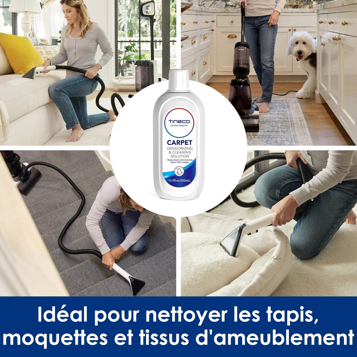 Détergent de nettoyage de tapis Tineco pour le nettoyeur de tapis intelligent de la série CARPET ONE
