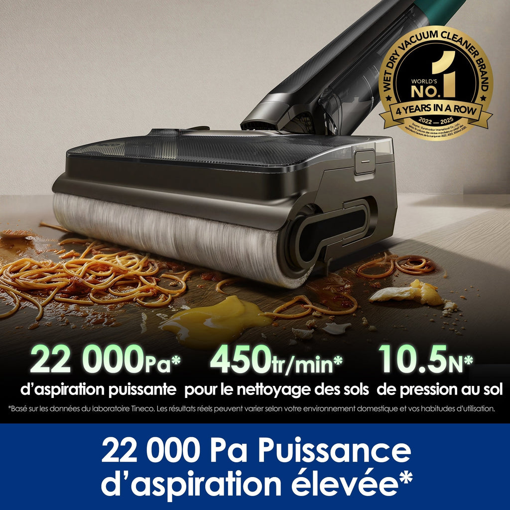 Tineco Floor One i7 Fold  Aspirateur Sec et Humide Sans Fil