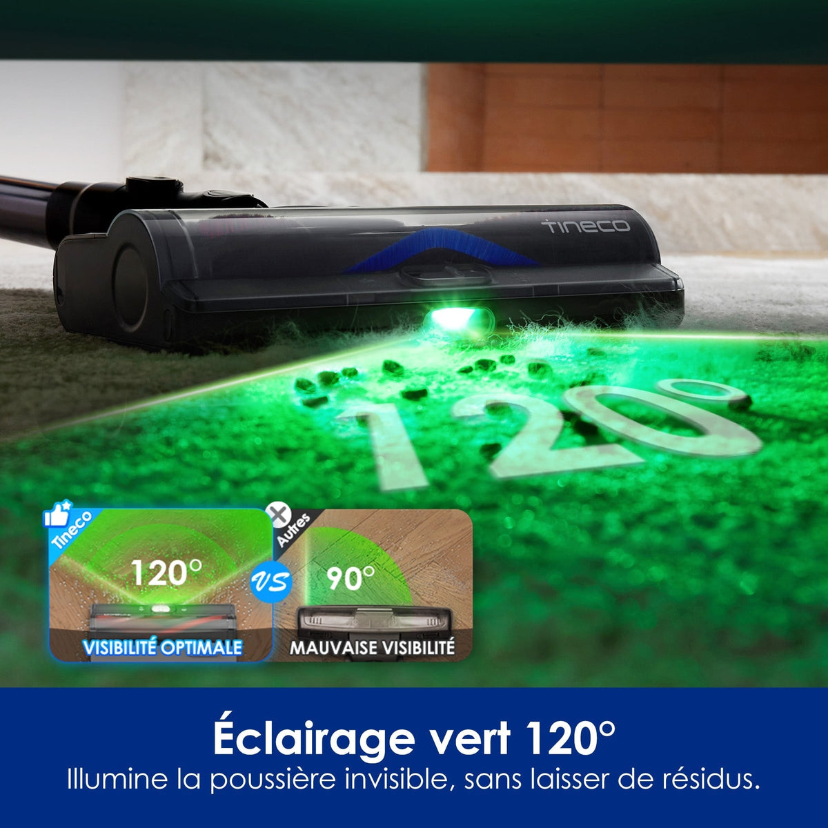 Tineco Pure One S50 Pro Aspirateur Balai sans Fil