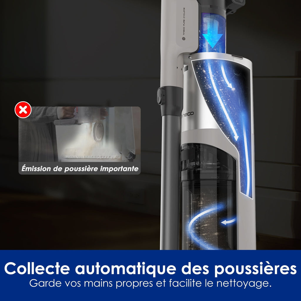 Tineco Pure One Station 5 Pro Aspirateur Balai sans Fil avec Base
