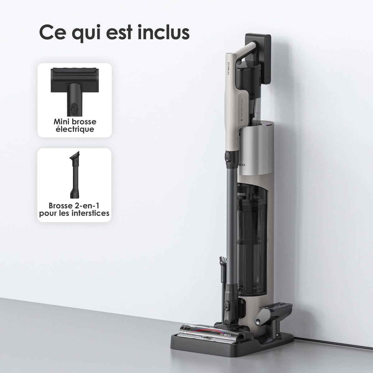 Tineco Pure One Station 5 Pro Aspirateur Balai sans Fil avec Base
